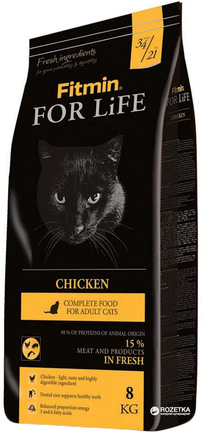 

Сухой корм для кошек Fitmin Cat For Life Chicken - 8 кг
