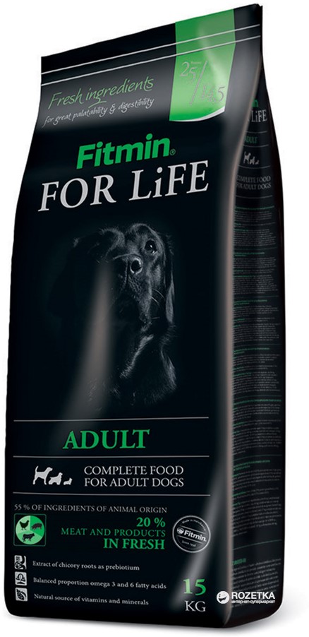 

Сухой корм для взрослых собак Fitmin dog For Life Adult - 15кг