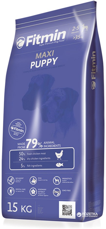 

Сухой корм для щенков Fitmin dog maxi puppy - 15 кг
