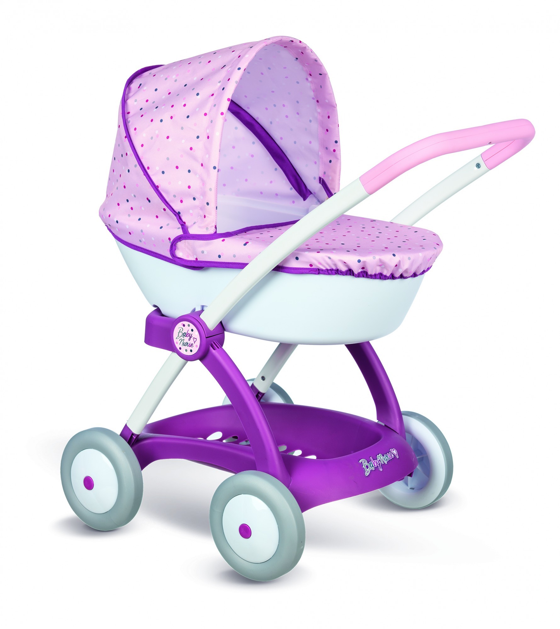 

Коляска Smoby Baby Nurse Прованс Модерн люлька с корзиной (254103)