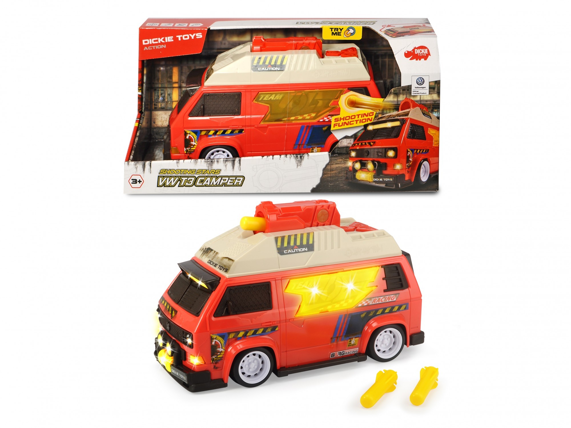 

Автомобиль Dickie Toys Кемпер с функцией стрельбы 28 см (3756004)