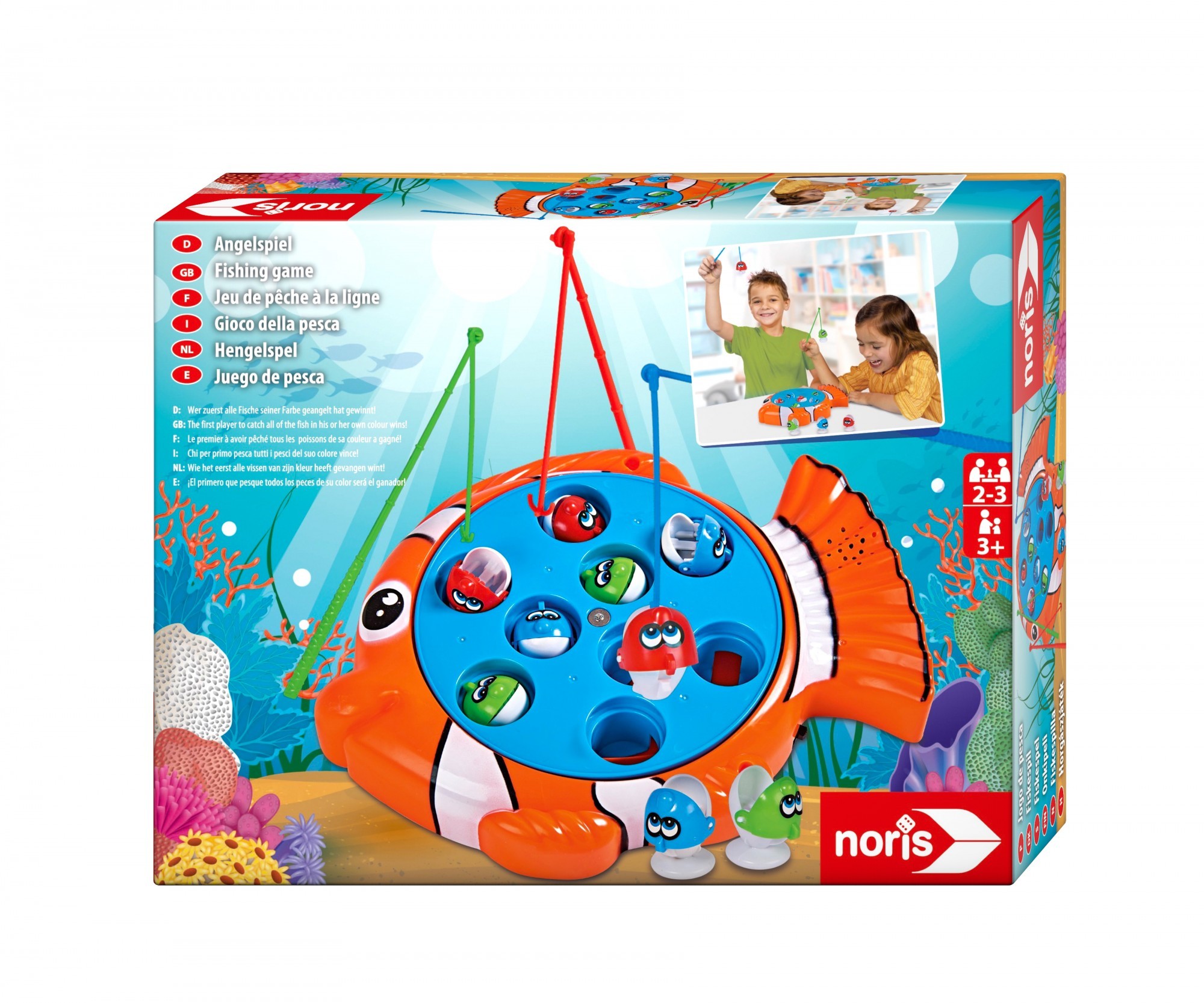 

Игра Noris Ловкий рыболов 3 удочки 9 рыб 25,5 х 19 см (606064296)
