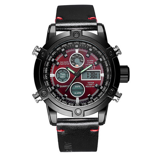 

Часы наручные AMST 3022 Black-Red Smooth Wristband