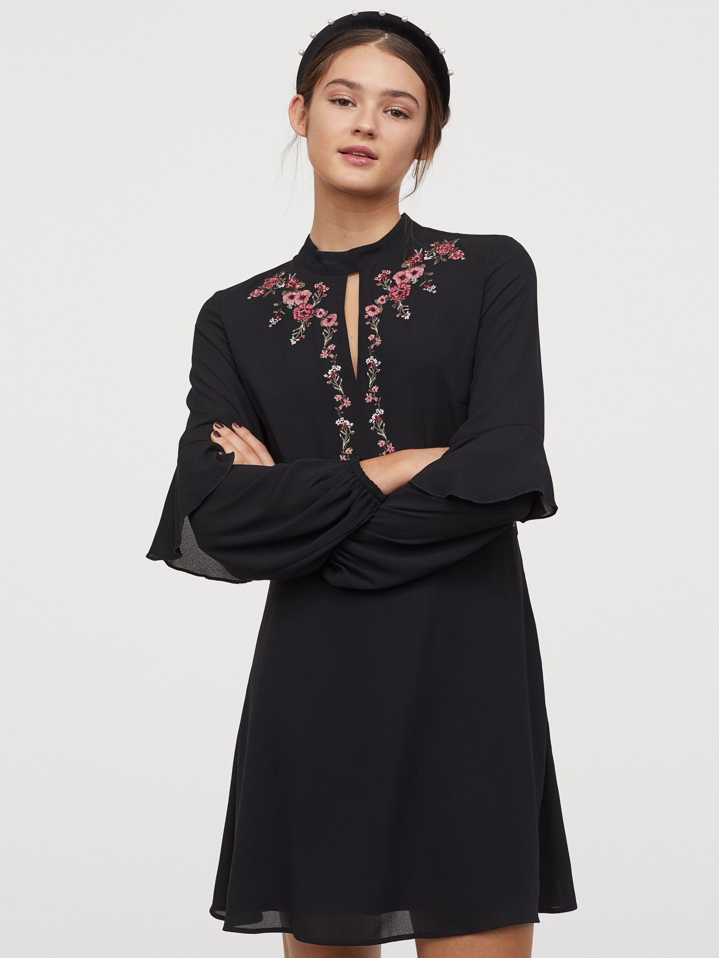 

Платье H&M 0795761-0  Черное, Платье H&M 0795761-0 36 Черное