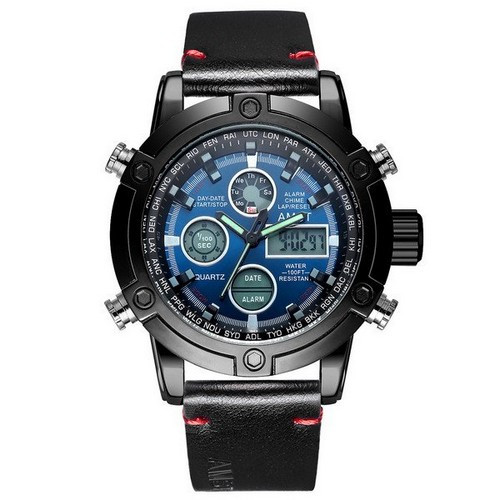 

Часы наручные AMST 3022 Black-Blue Smooth Wristband