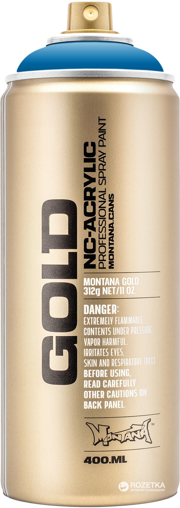 

Акриловая краска-спрей Montana Gold 5060 Магический синий 400 мл (Blue Magic) (4048500284861)