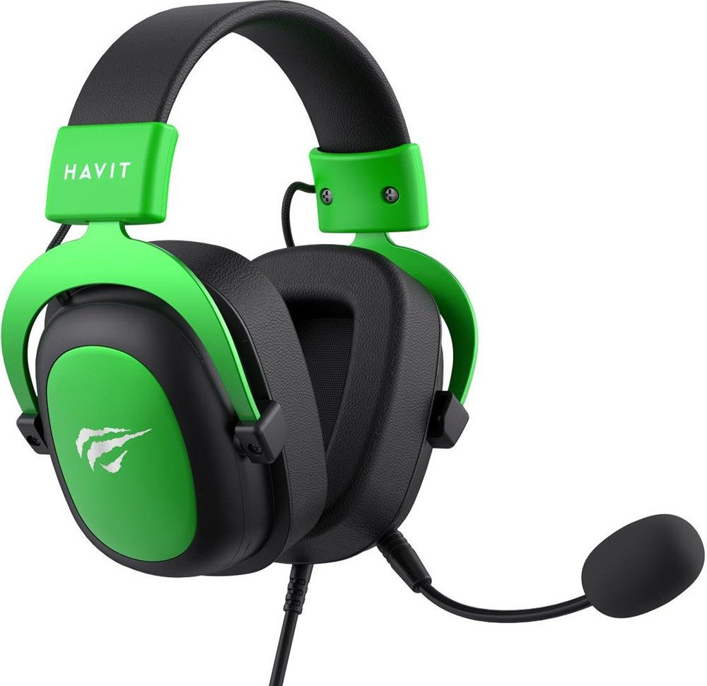 фото Наушники с микрофоном Havit H2002D Black/Green