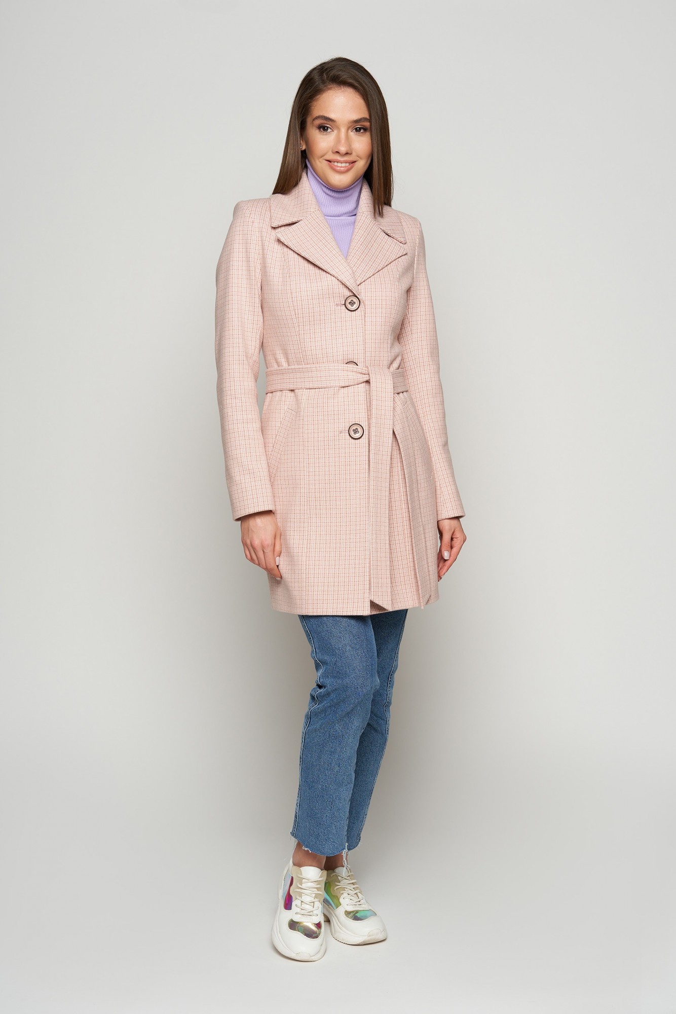 

Женское пальто NIO Влада 42 розовый 8802