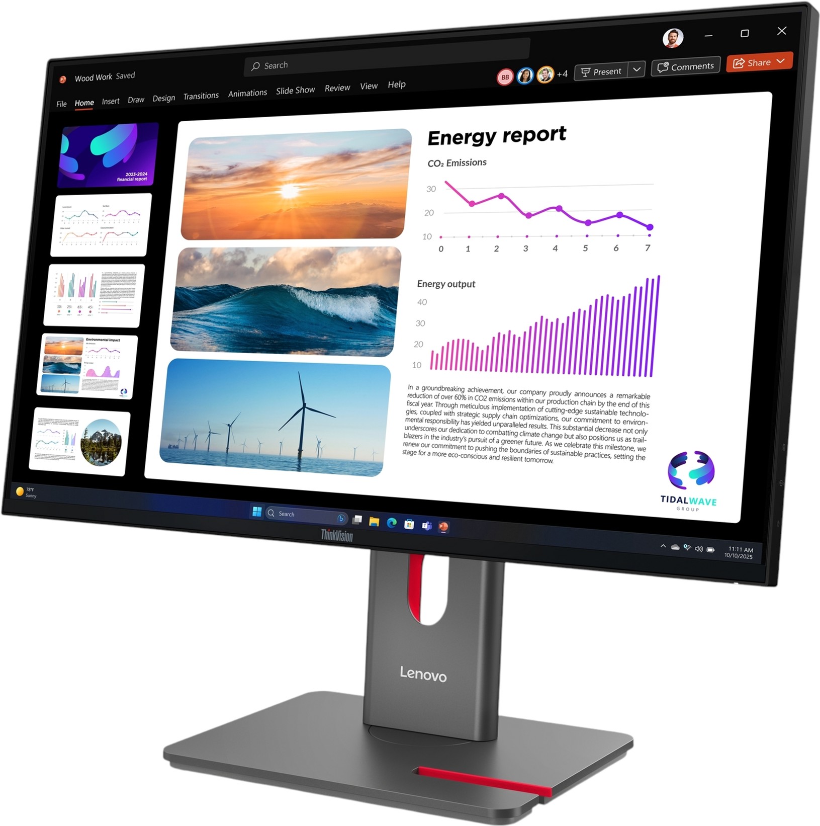 фото Монитор Lenovo P24Q-40 (64B2GAT1EU)