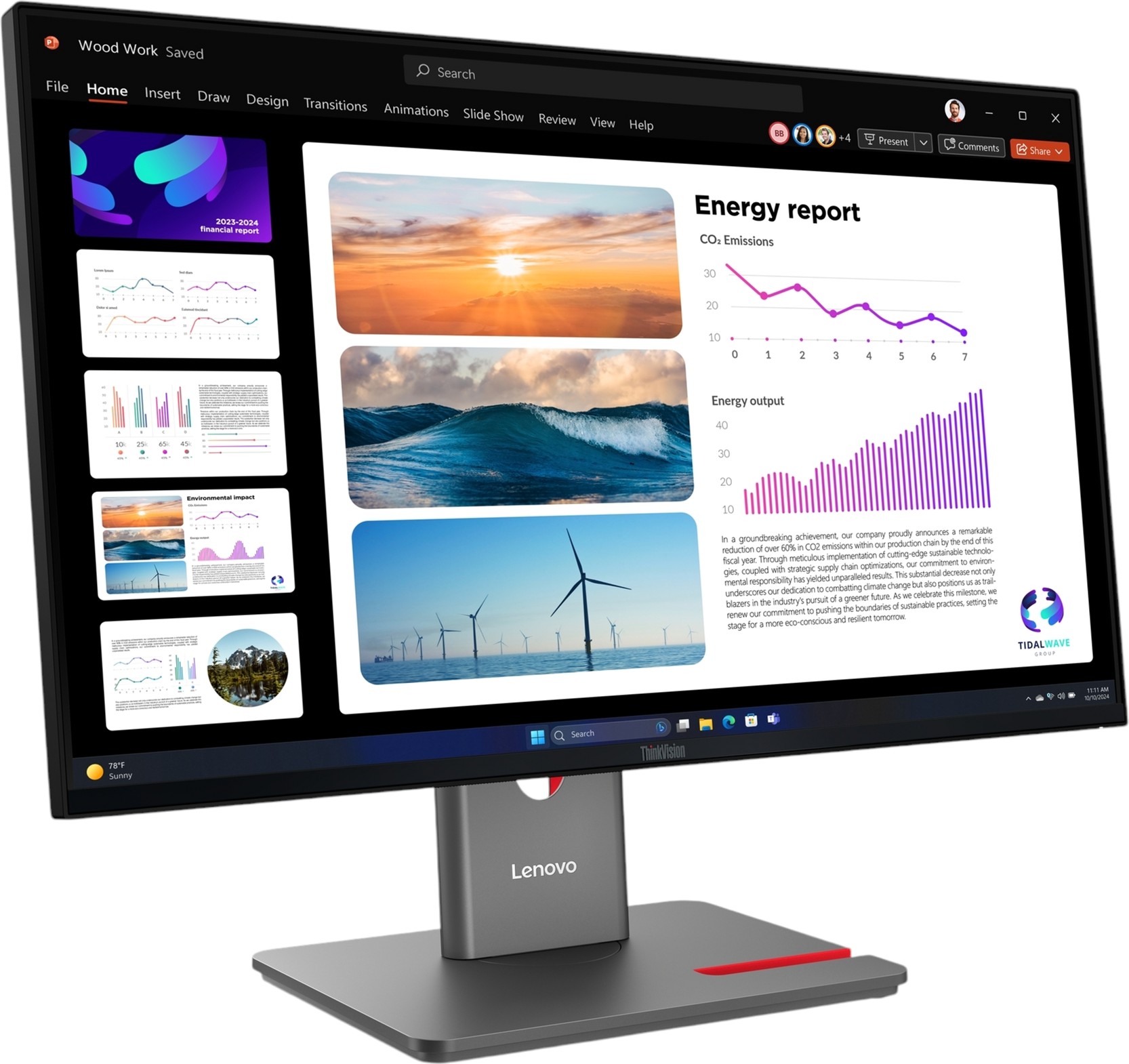 фото Монитор Lenovo P24Q-40 (64B2GAT1EU)