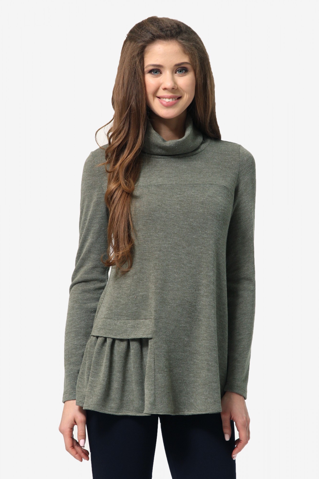 

Женская туника Agata Webers, Рига оливковый 6XL