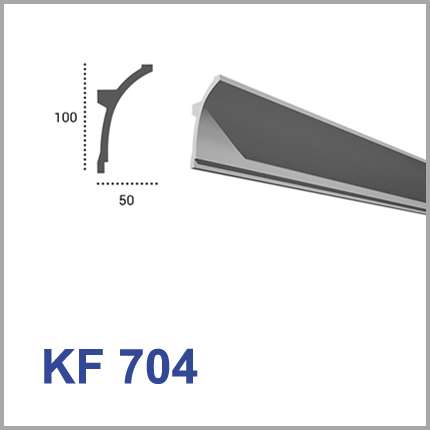 

Карниз для скрытого освещения Tesori KF 704 200см