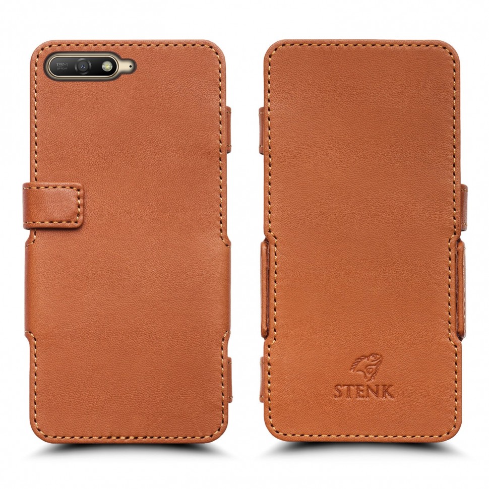 

Чехол книжка Stenk Prime для Huawei Y6 (2018) Camel