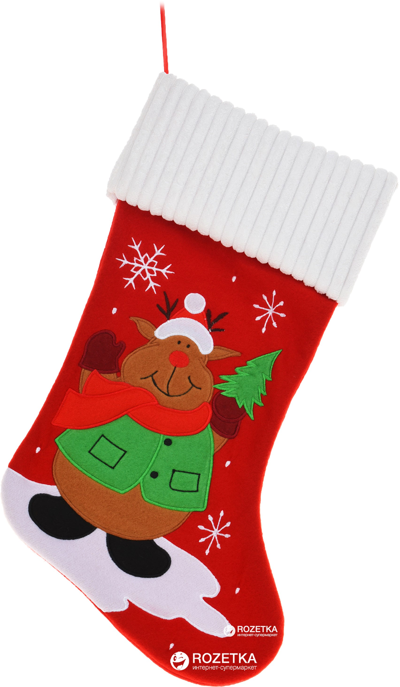 

Носок для подарков Christmas Decoration Рождественский 46 см (AAF201100_reindeer)