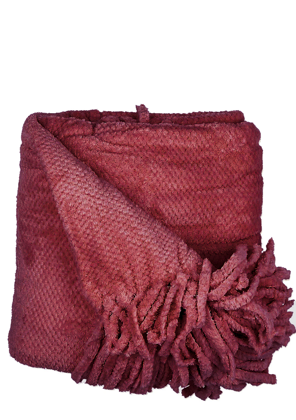 

Плед Tivolyo Home Nappa favo soft евро бордо 200х220