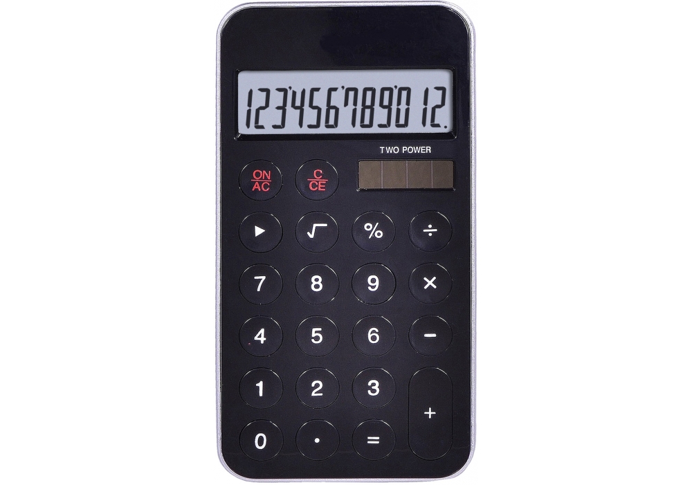 

Калькулятор Optima 12 разрядов, 115 * 58 * 6 мм пластик черный (O75528)