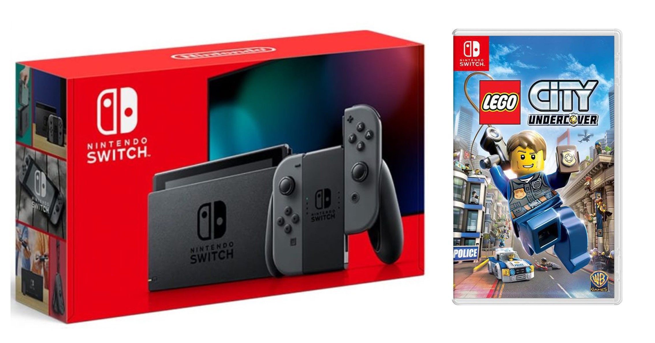 

Nintendo Switch Gray - Обновлённая версия + Игра Lego City Undercover