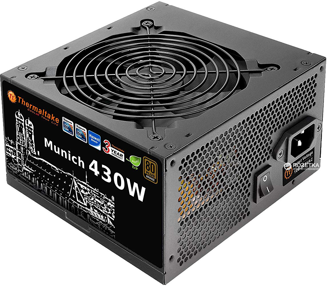 

Блок питания Thermaltake Munich 430W (W0391RE)