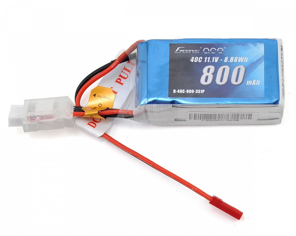 

Аккумулятор Gens Ace LiPO 11,1 В 800 мАч 3S 40C (B-40C-800-3S1P)