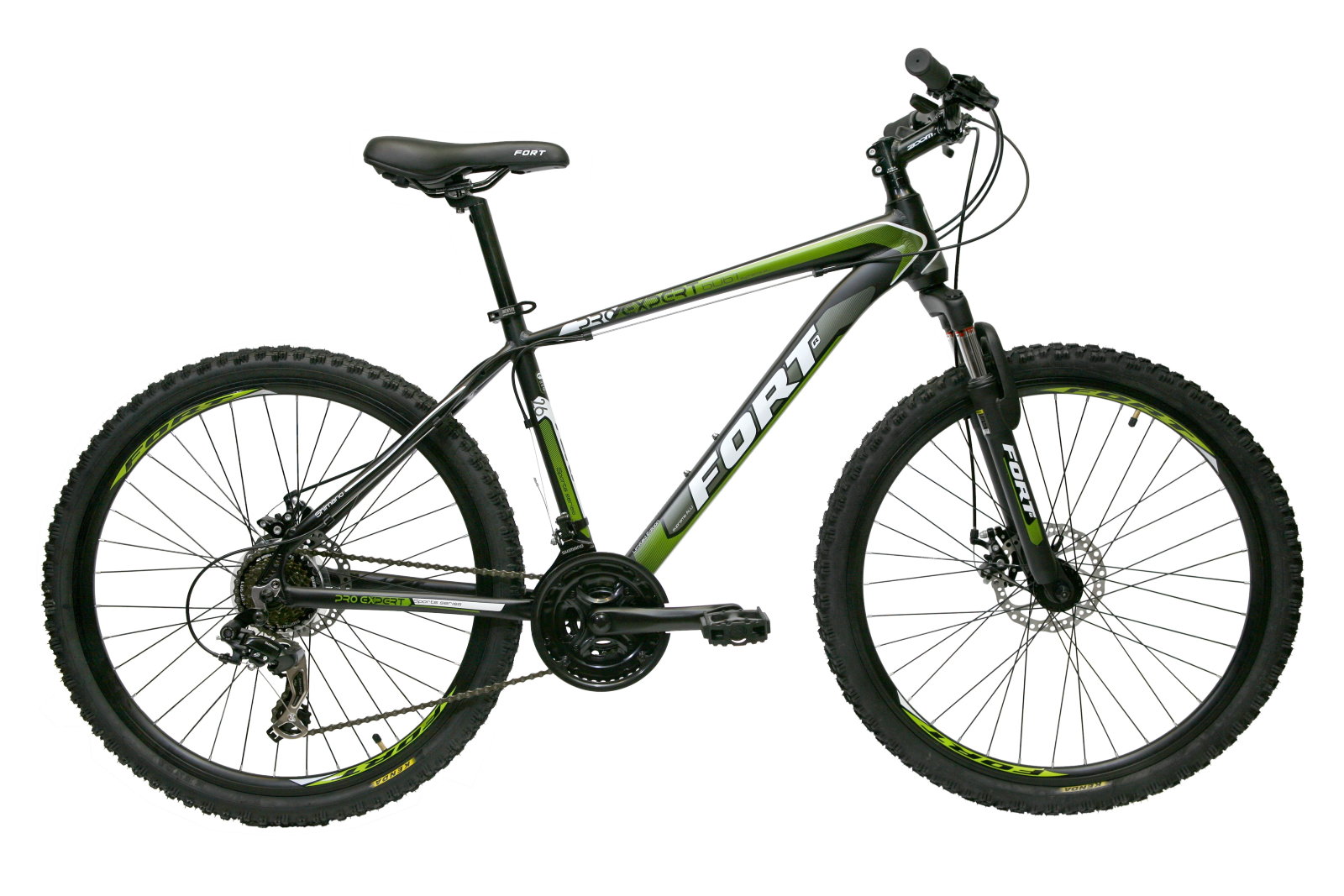 

Велосипед Fort Pro Expert 17" 26" Black/Green/Gray (B4A-1955)