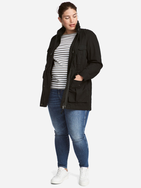 

Парка H&M 0557244-7 46 Черная