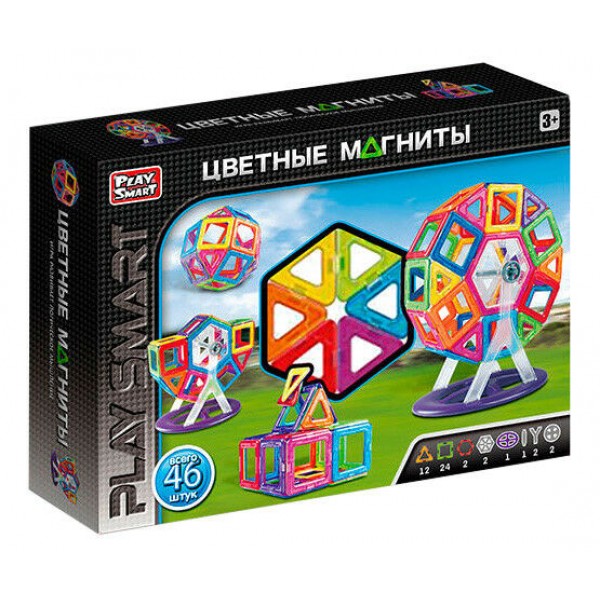 

Магнитный конструктор Play Smart 2430 деталей 46
