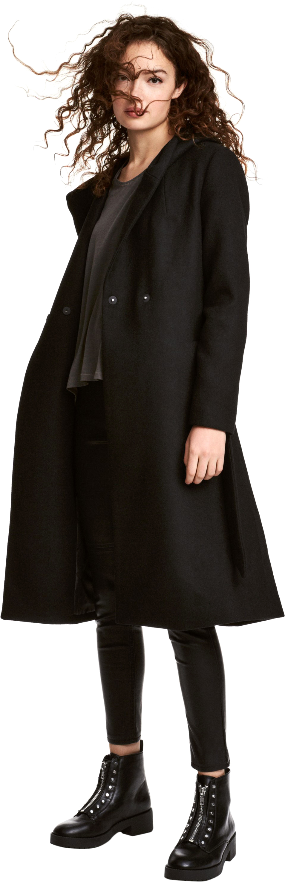 

Пальто H&M Divided XAZ076815XXQT 38 Черное