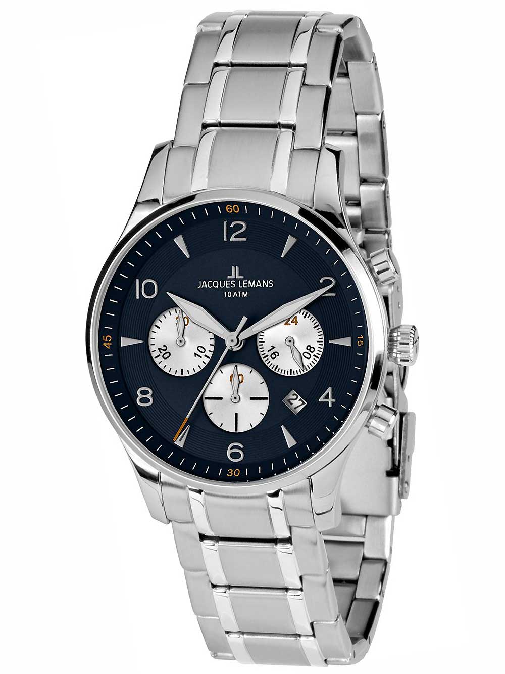 

Часы Jacques Lemans 1-1654K London Chronograph Herren 40mm 10ATM