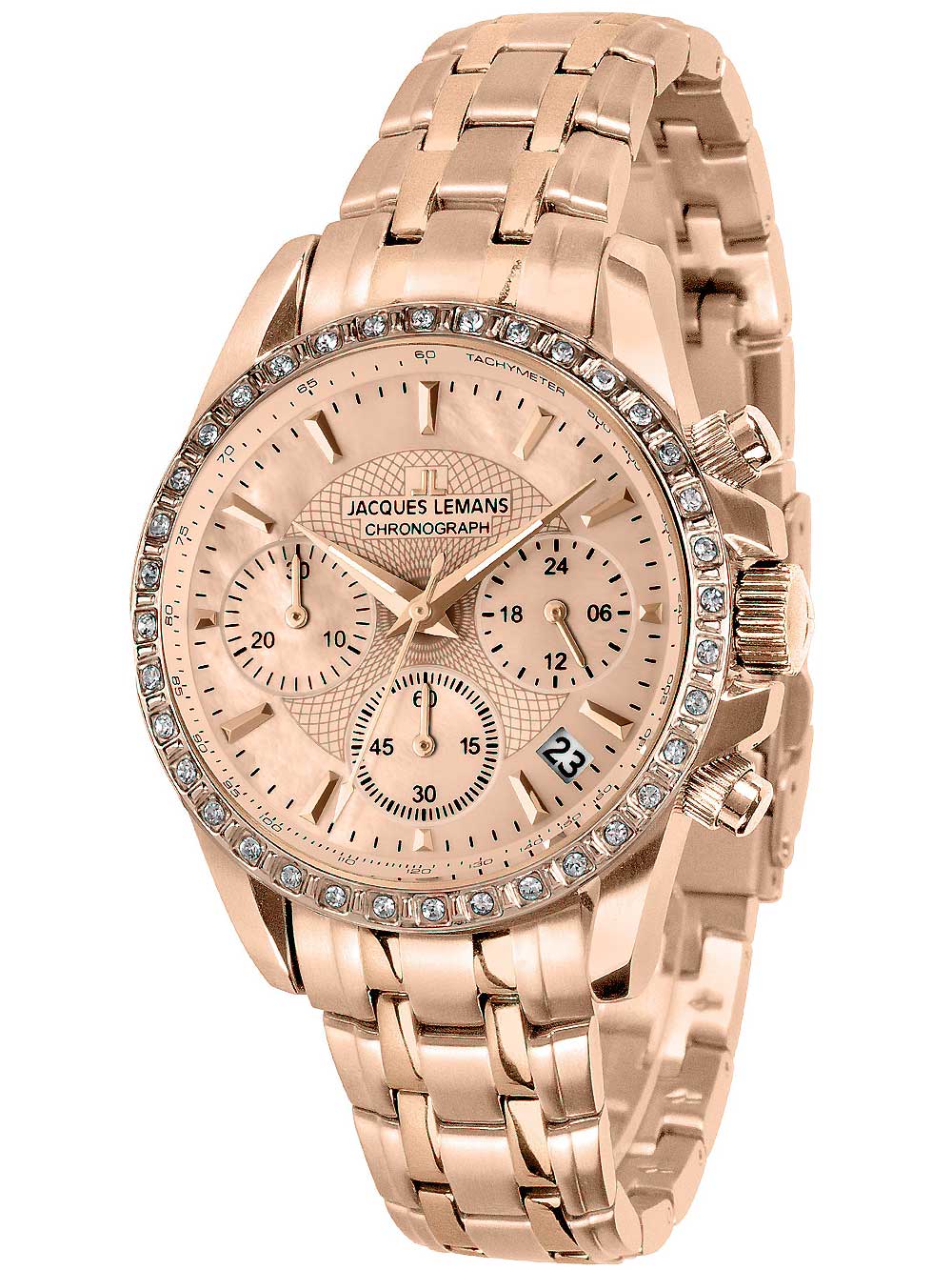 

Часы Jacques Lemans 1-1724E Liverpool Chronograph Damen 36mm 10ATM