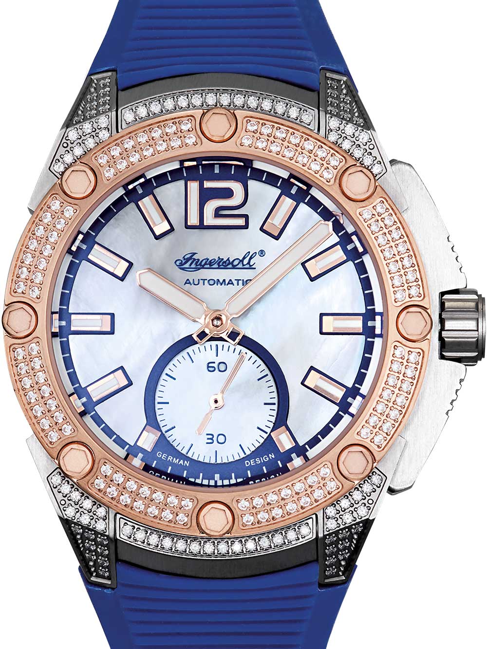 

Часы Ingersoll IN1104BL San-Francisco Damen Automatik 38mm 5ATM