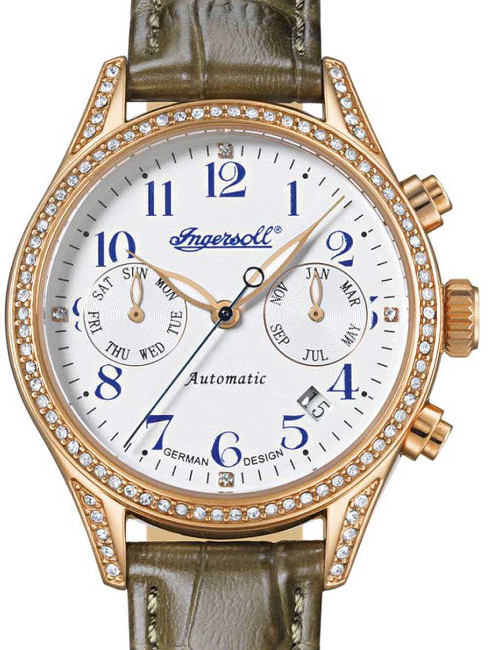 

Часы Ingersoll IN7401RWH Damen Automatik 36mm 5ATM