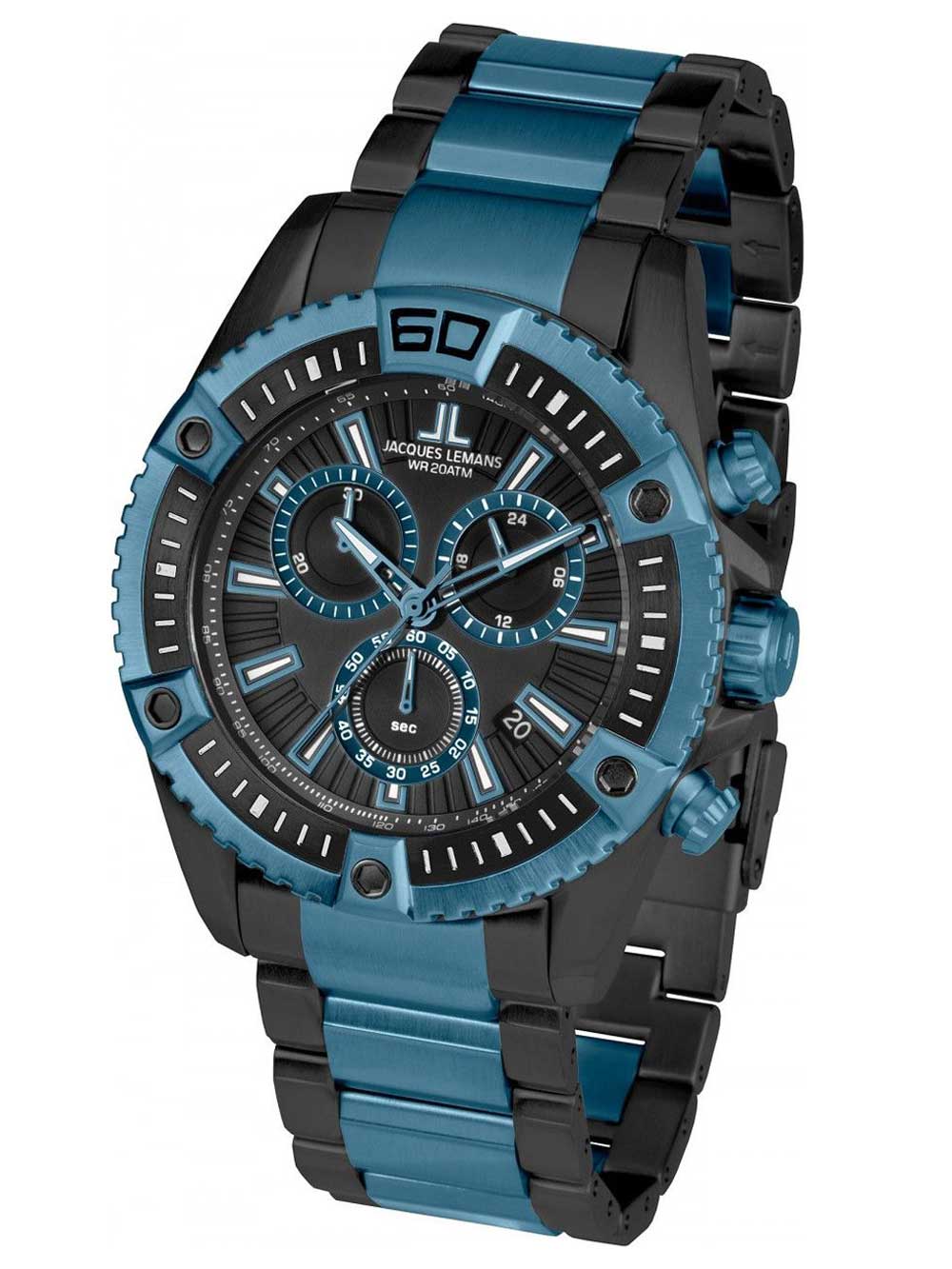 

Часы Jacques Lemans 1-1805C Liverpool Herren Chrono 46mm 20ATM