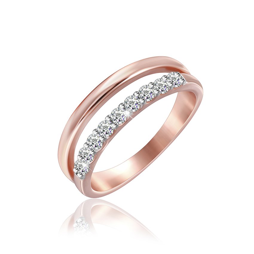

Серебряное кольцо Silvex925 с фианитом 17.4 мм модели К3Ф/247-З