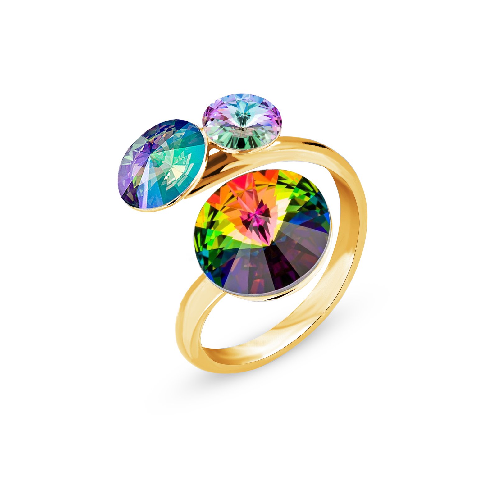 

Серебряное кольцо SPARK Lolipop Gold со Swarovski модели PG11223VMPS