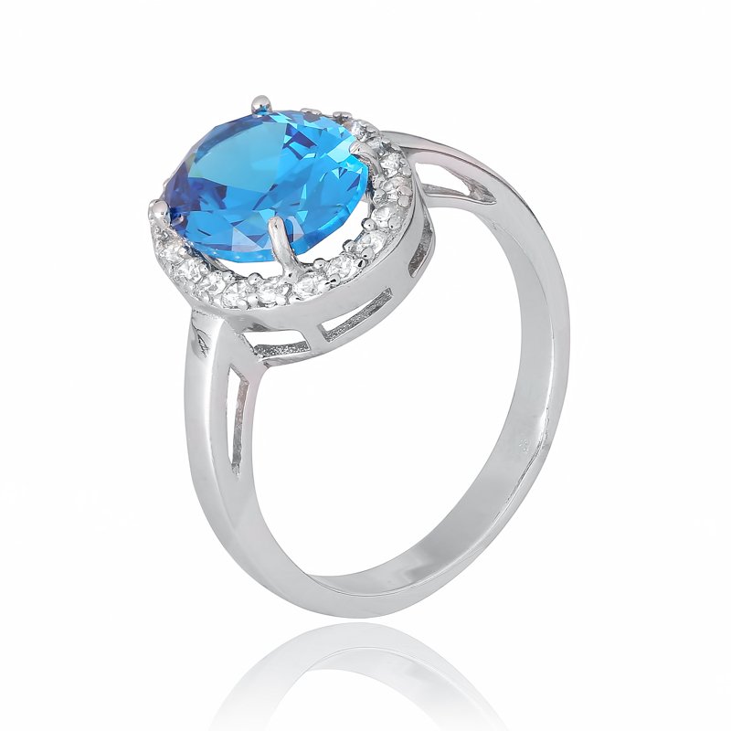 

Серебряное кольцо Silvex925 с фианитом 19.3 мм модели КК2ФЛТ/410-О