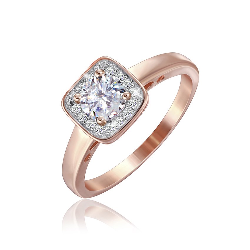 

Серебряное кольцо Silvex925 с фианитом 17.4 мм модели К3Ф/237-З