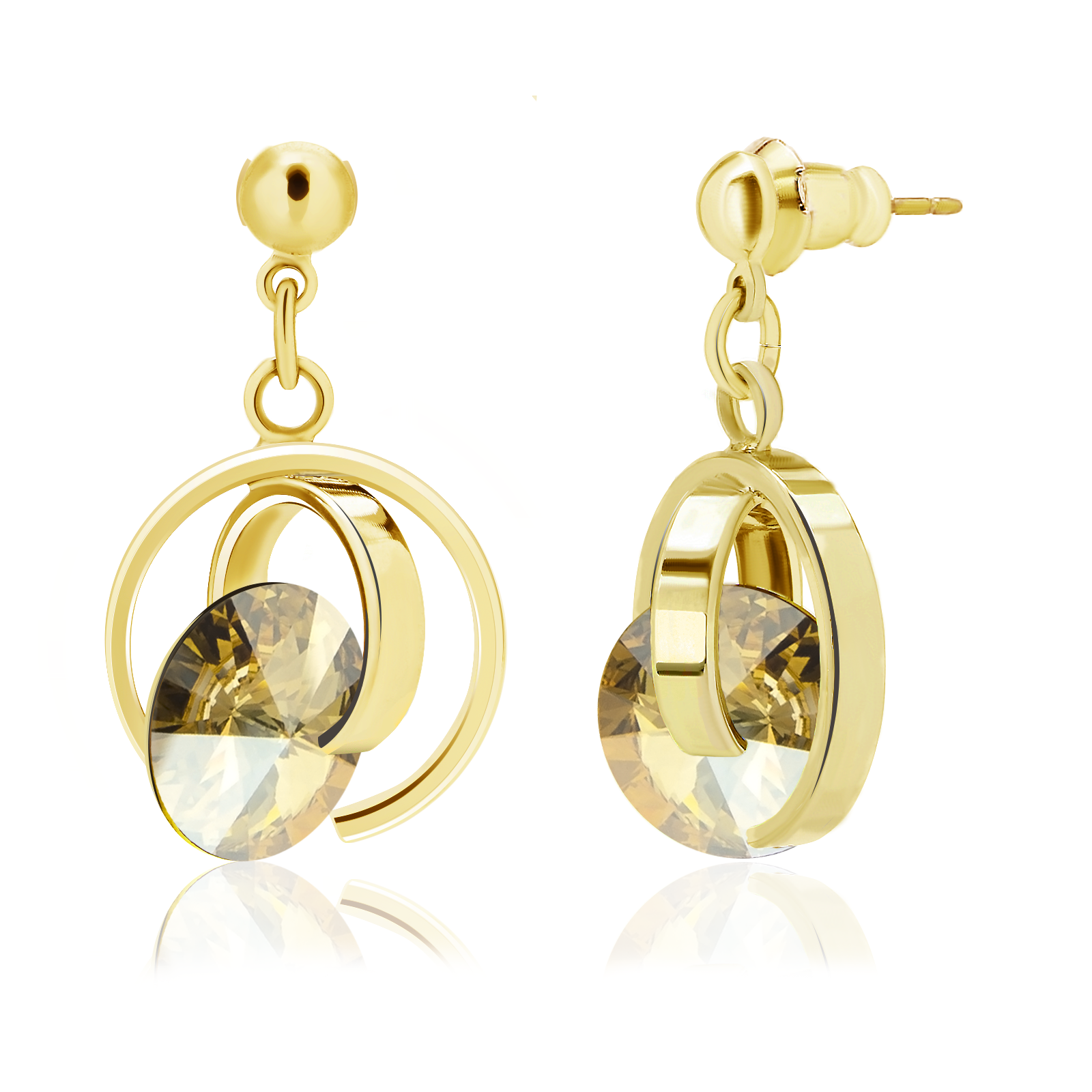 

Серьги KOBI ICEDGE с кристаллами Swarovski 10 мм модели 7440-6403-05-35