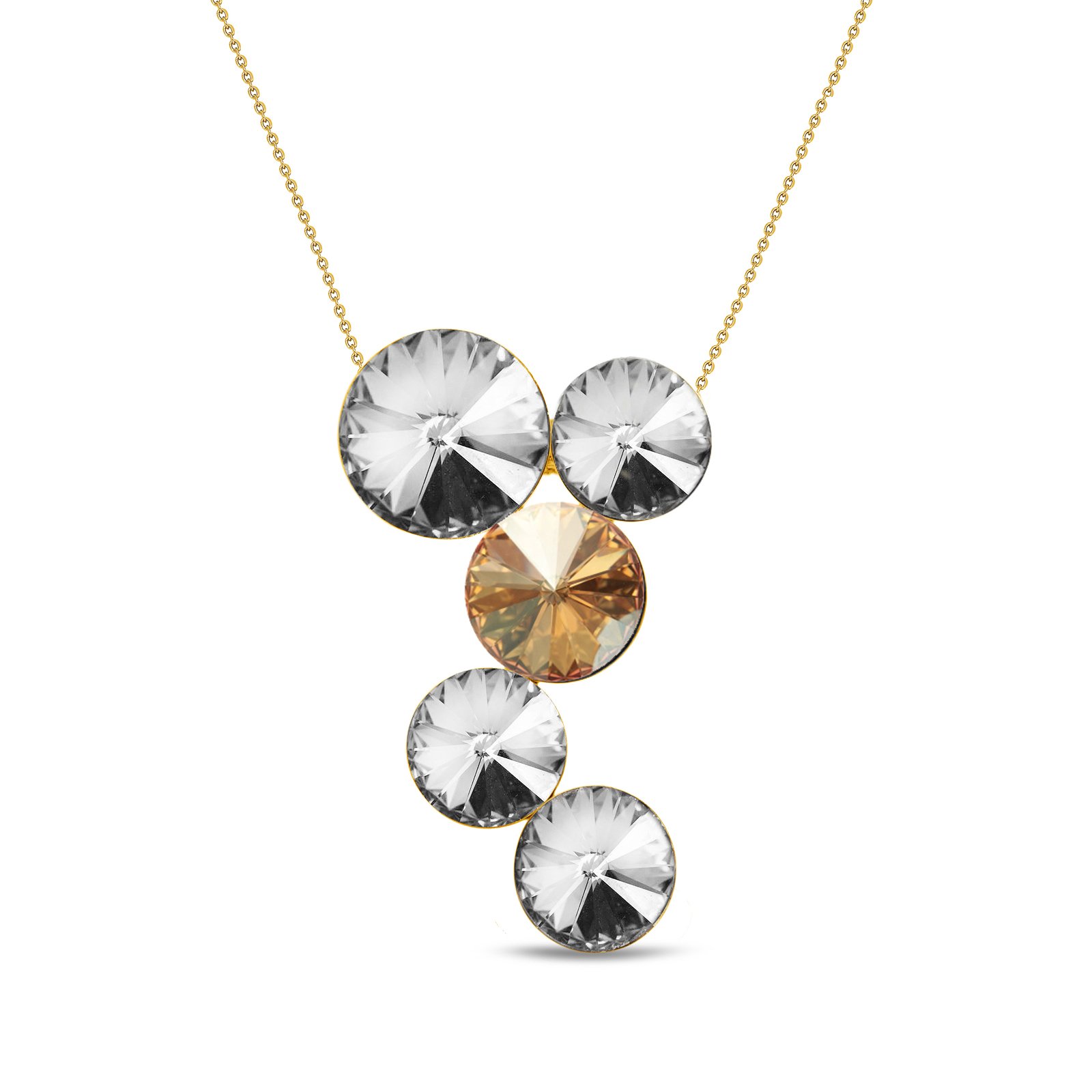 

Серебряное колье SPARK Lolipop Gold со Swarovski модели NKG1122CGS