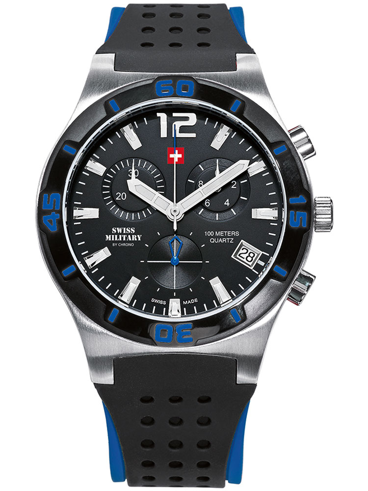 

Часы Swiss Military SM34015.08 Chronograph 43mm 10ATM
