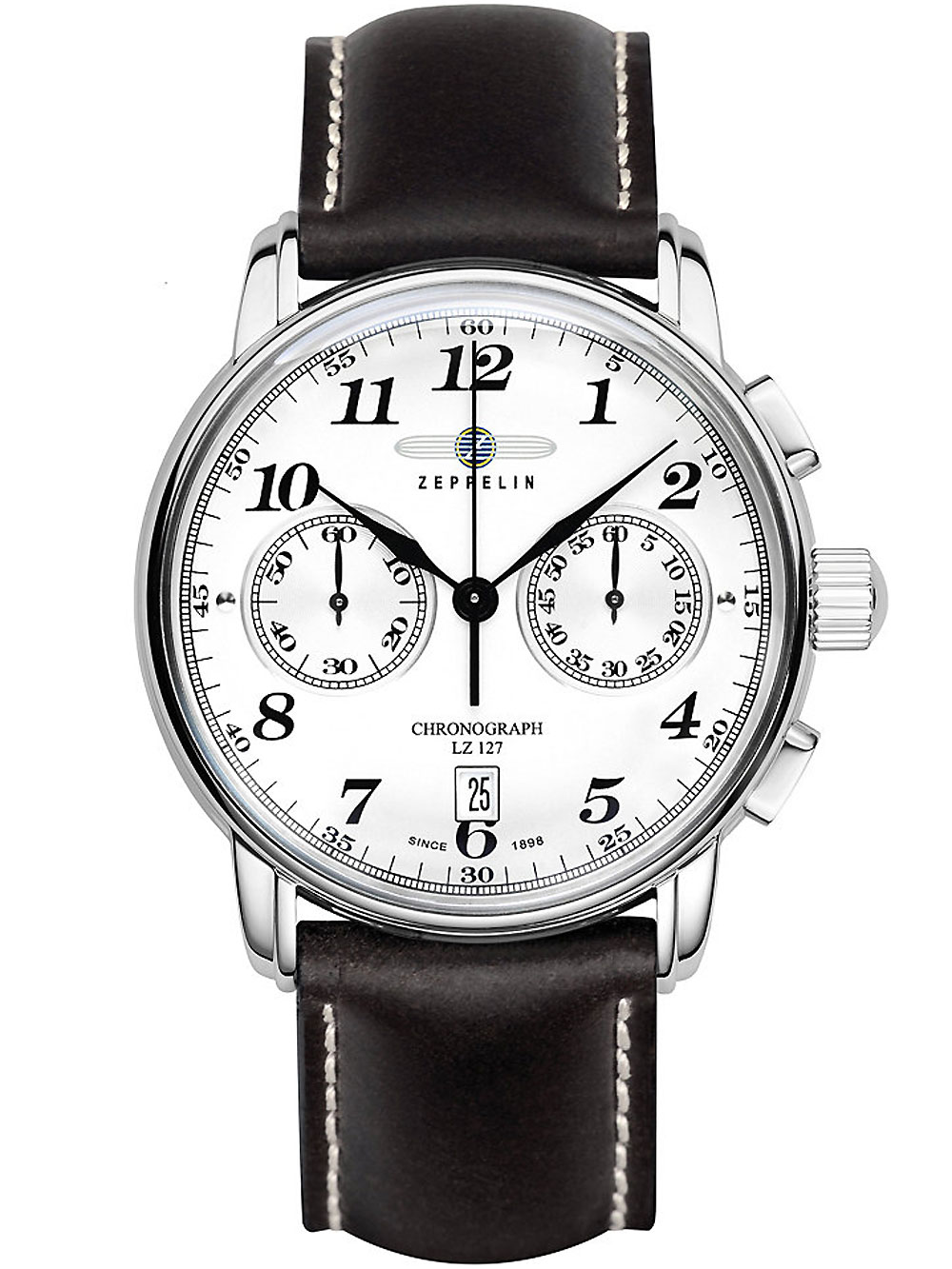 

Часы Zeppelin 7678-1 LZ127 Graf Zeppelin weiГџ 42mm 10 ATM
