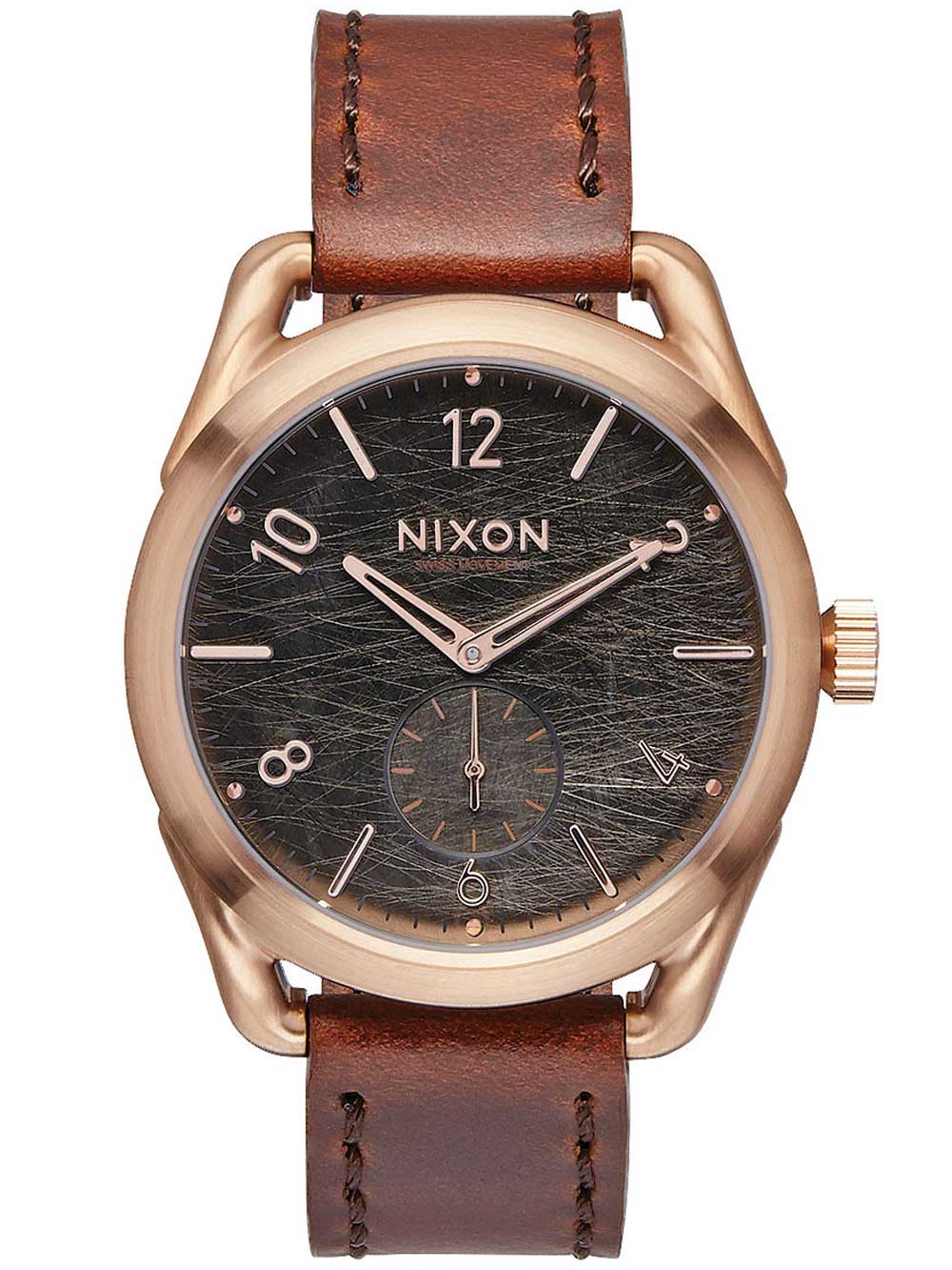 

Часы NIXON A459-1890 C39 Leather Rose Gold Brown 39mm 10ATM