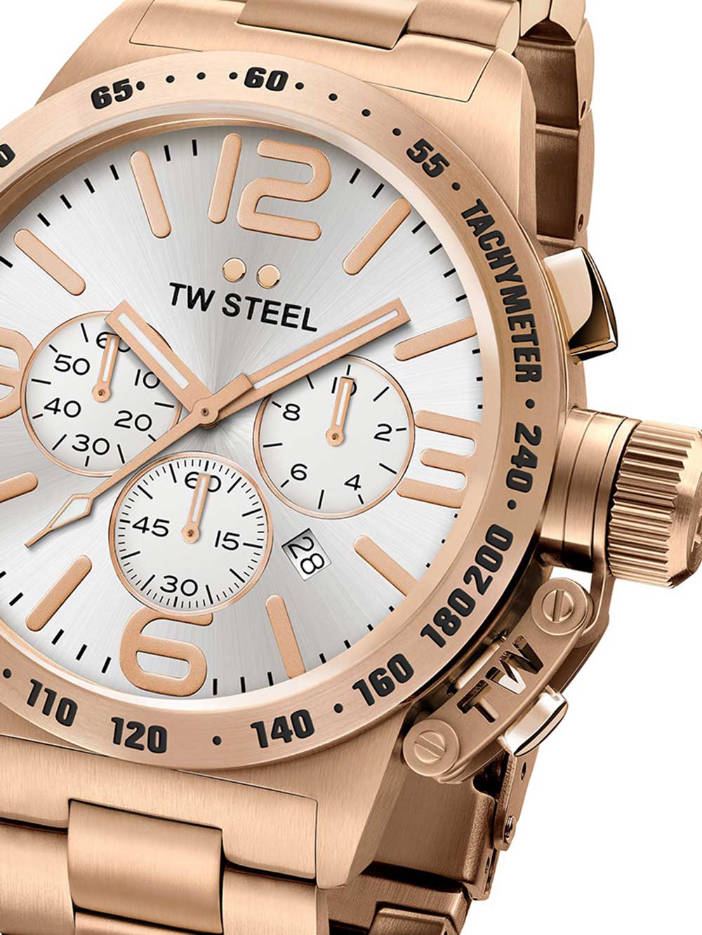 

Часы TW-Steel CB164 Canteen Bracelet Chronograph 50mm 10ATM