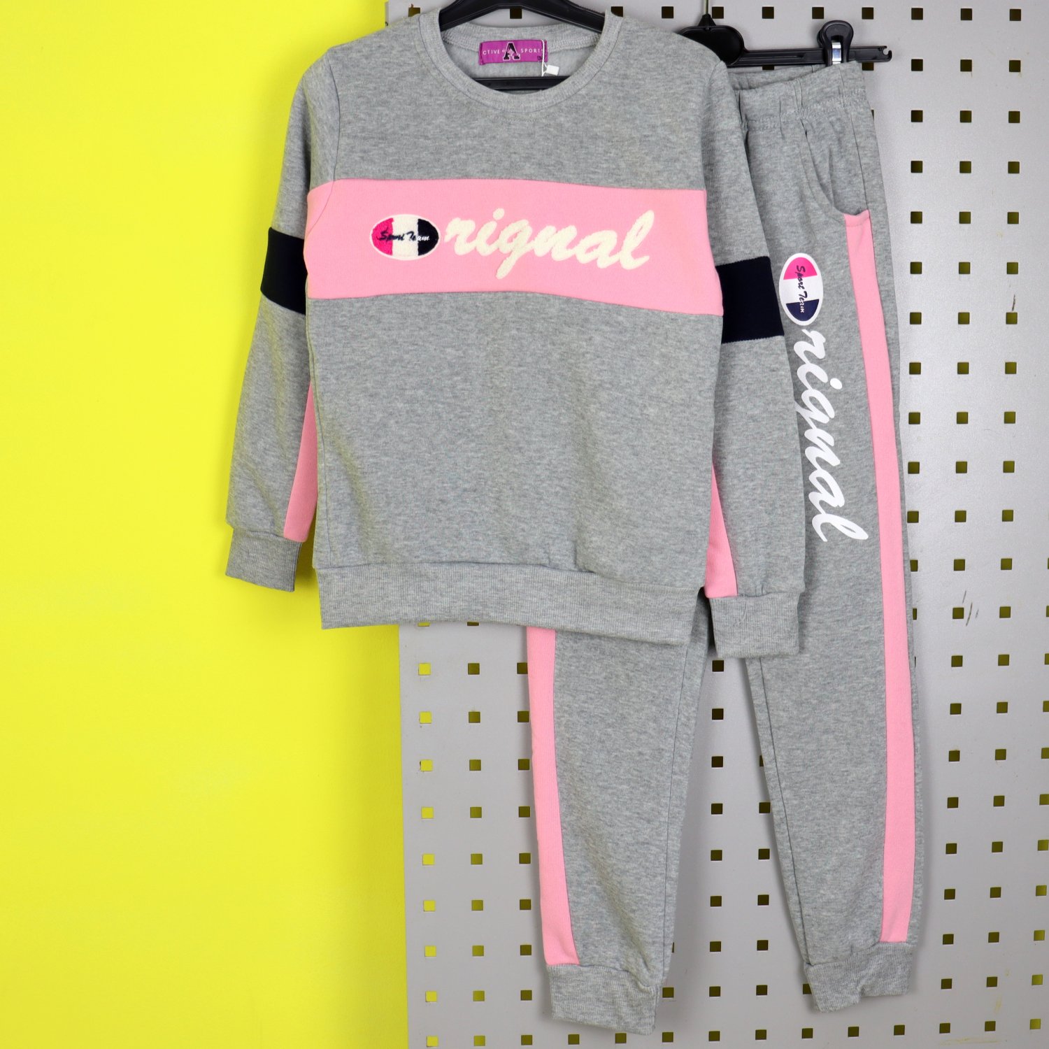 

Теплый костюм для девочки Active Sports (8676сер) Рост 164 см Серый