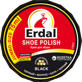 

Крем для обуви Erdal Shoe Polish in tin Black 75 мл Черный