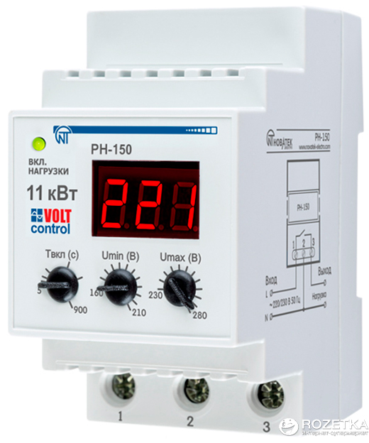 

Реле напряжения VOLT CONTROL РН-150