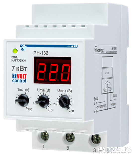 

Реле напряжения VOLT CONTROL РН-132