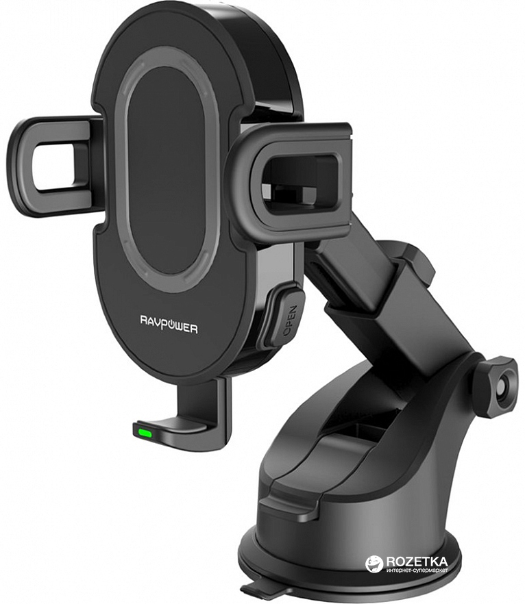 

Автодержатель для телефона RAVPower Wireless Charging Black (RP-SH010)