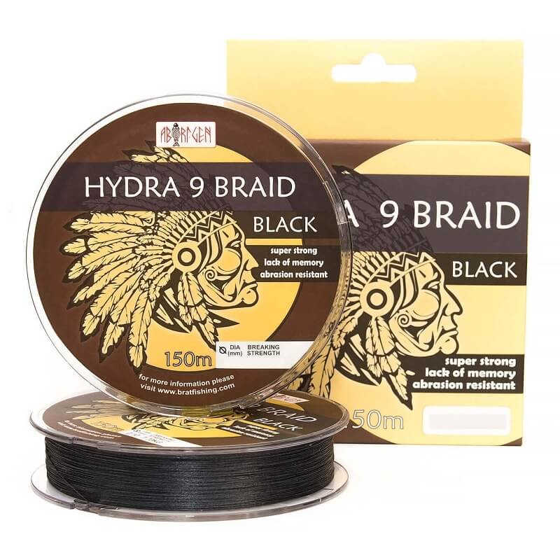 

Шнур BratFishing Aborigen Hydra 9 Braid 150м 0.08мм чёрный (30/02-025-008)