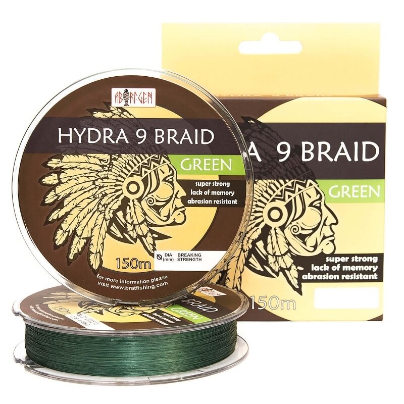 

Шнур BratFishing Aborigen Hydra 9 Braid 150м 0.14мм зелёный (30/02-026-014)