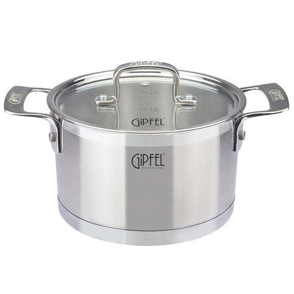

Кастрюля Gipfel Prestige с крышкой 3,0 л 1234